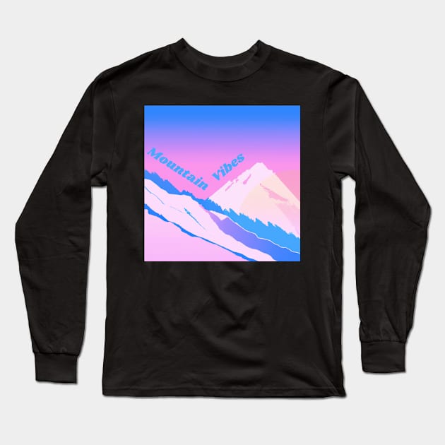 Copy of Mountain vibes 3 - only good vibes in the mountains Long Sleeve T-Shirt by SJG-digital